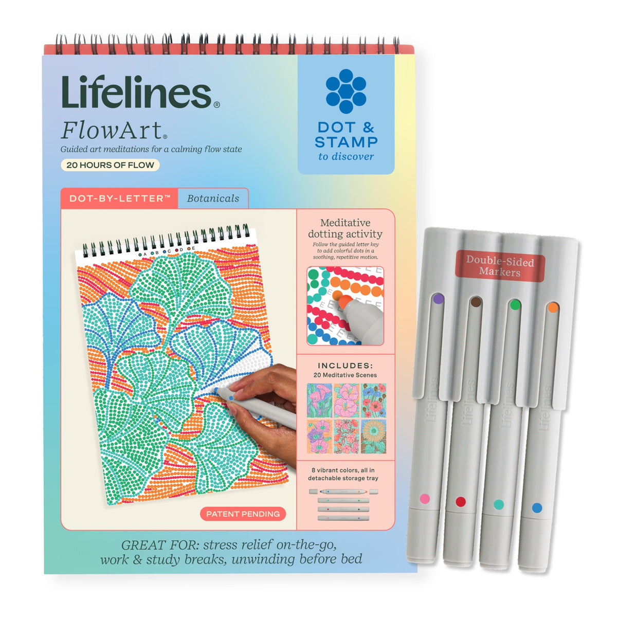 Lifelines -  FlowArt: Dot-By-Letter - Botanicals -  Creativity