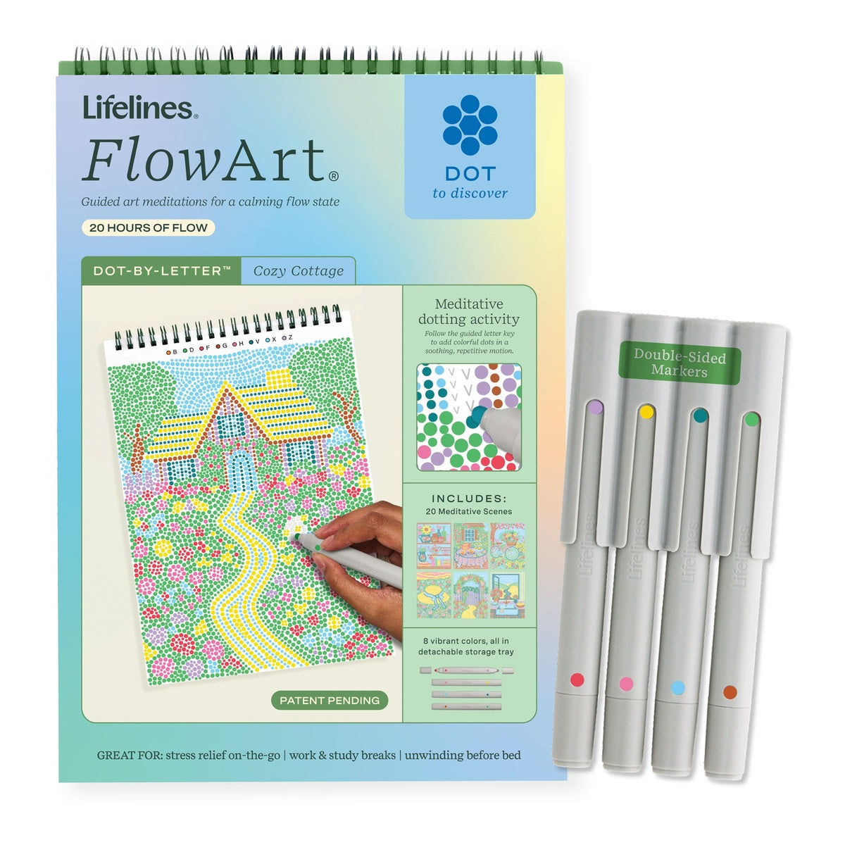 Lifelines -  FlowArt: Dot-By-Letter - Cozy Cottage -  Creativity