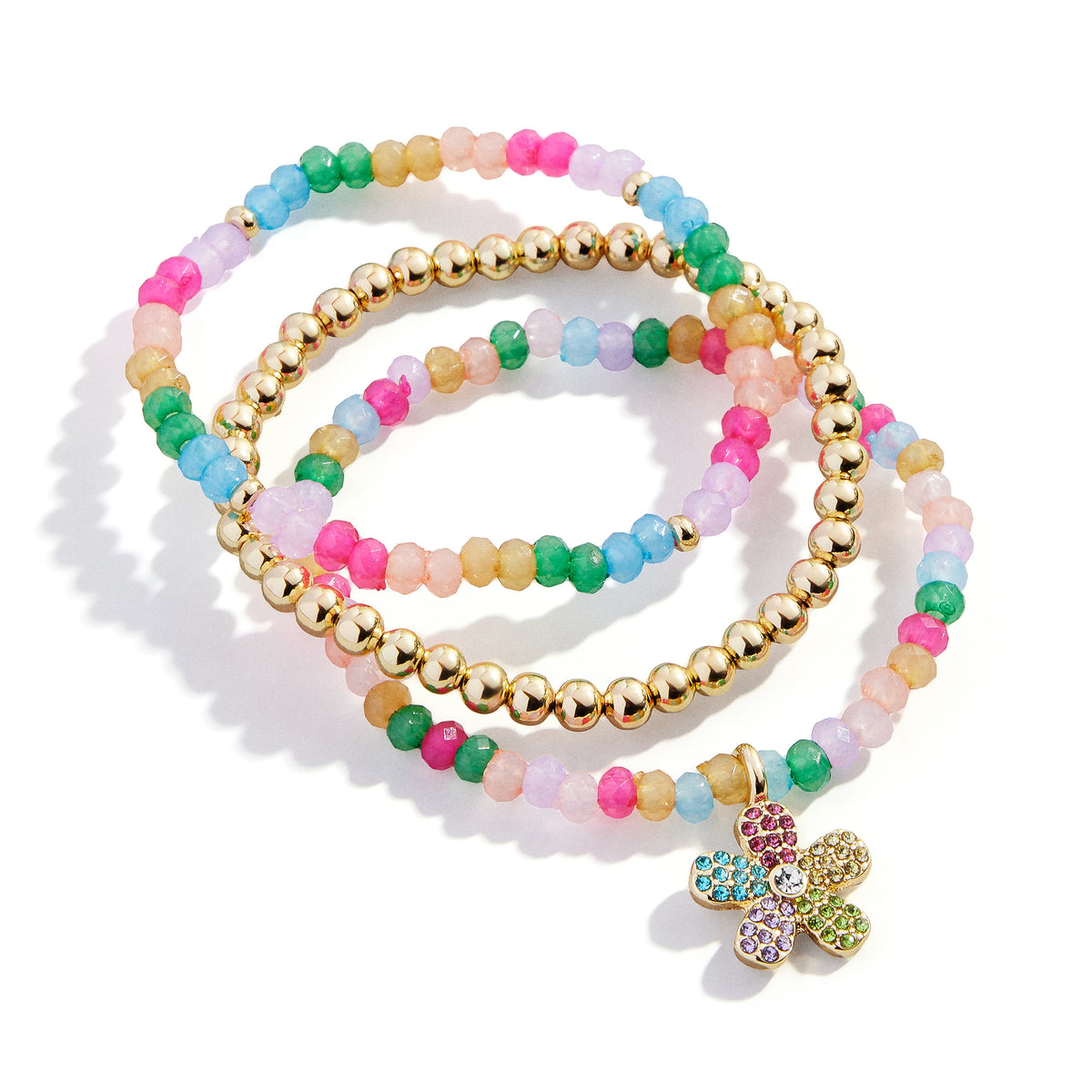 Minibar by BaubleBar -  Flower Bracelet Set of 3 -  Trend Accessories