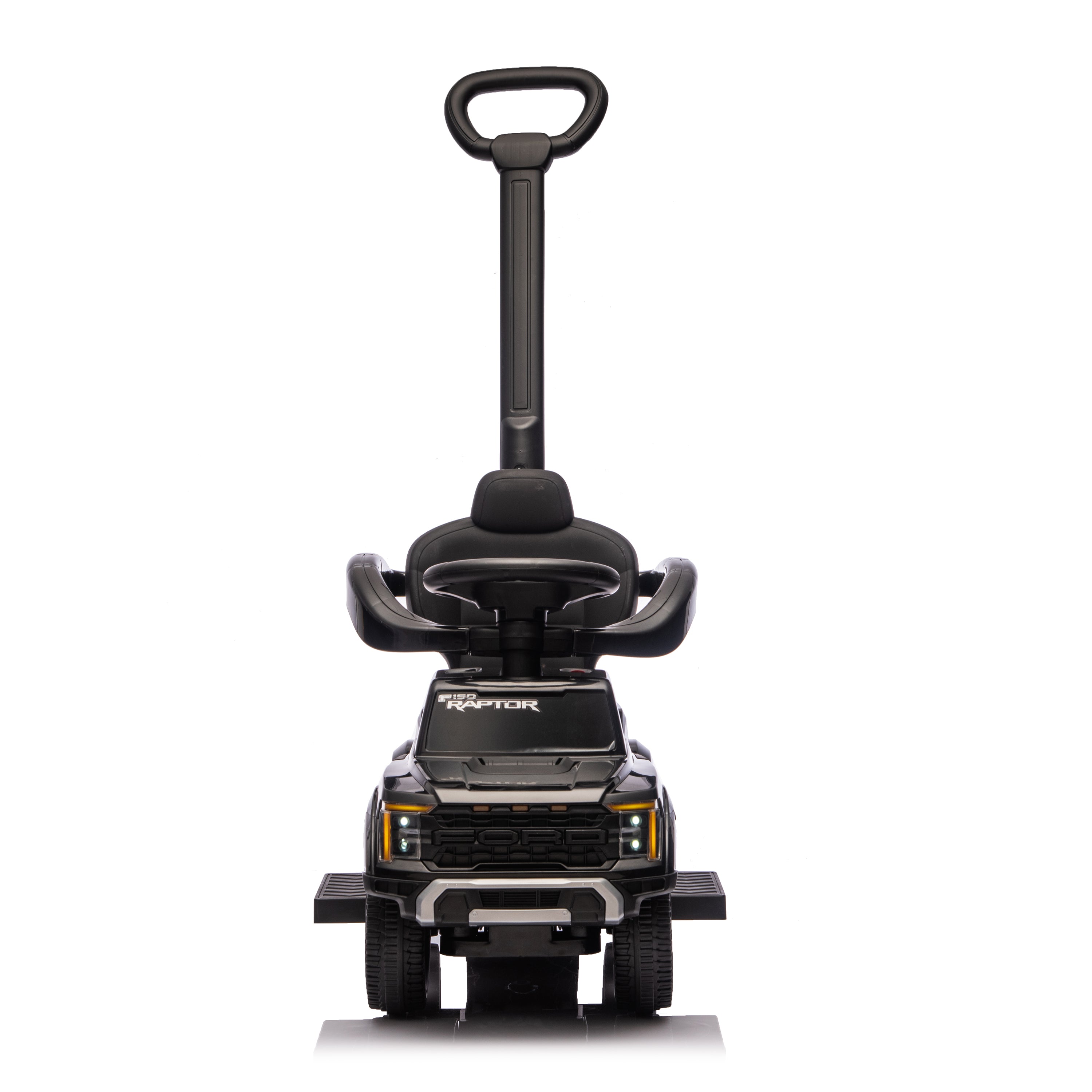  Freddo -  Ford Raptor 3-in-1 Push Ride On Toy Car - Black -  Outdoor