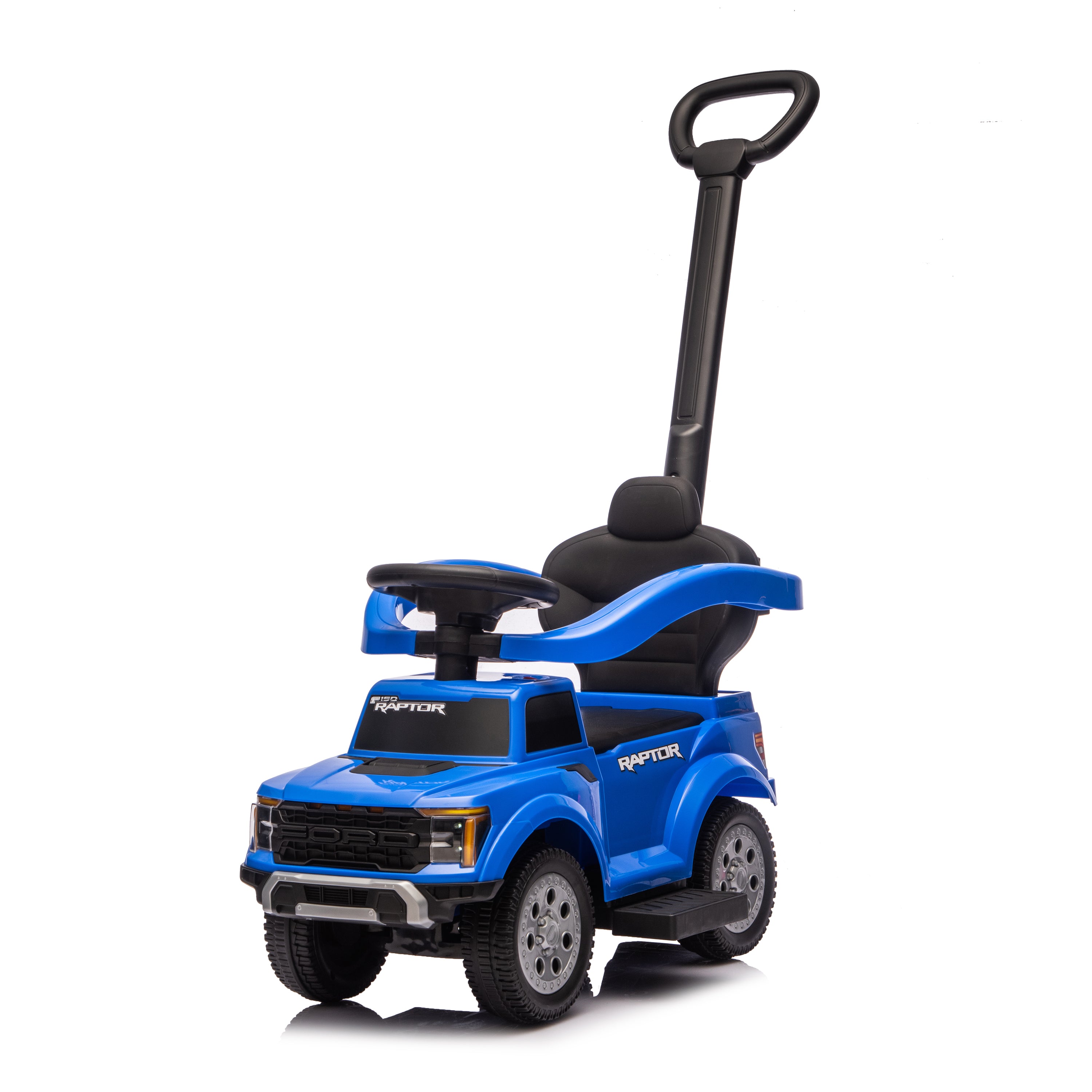  Freddo -  Ford Raptor 3-in-1 Push Ride On Toy Car - Blue -  Outdoor