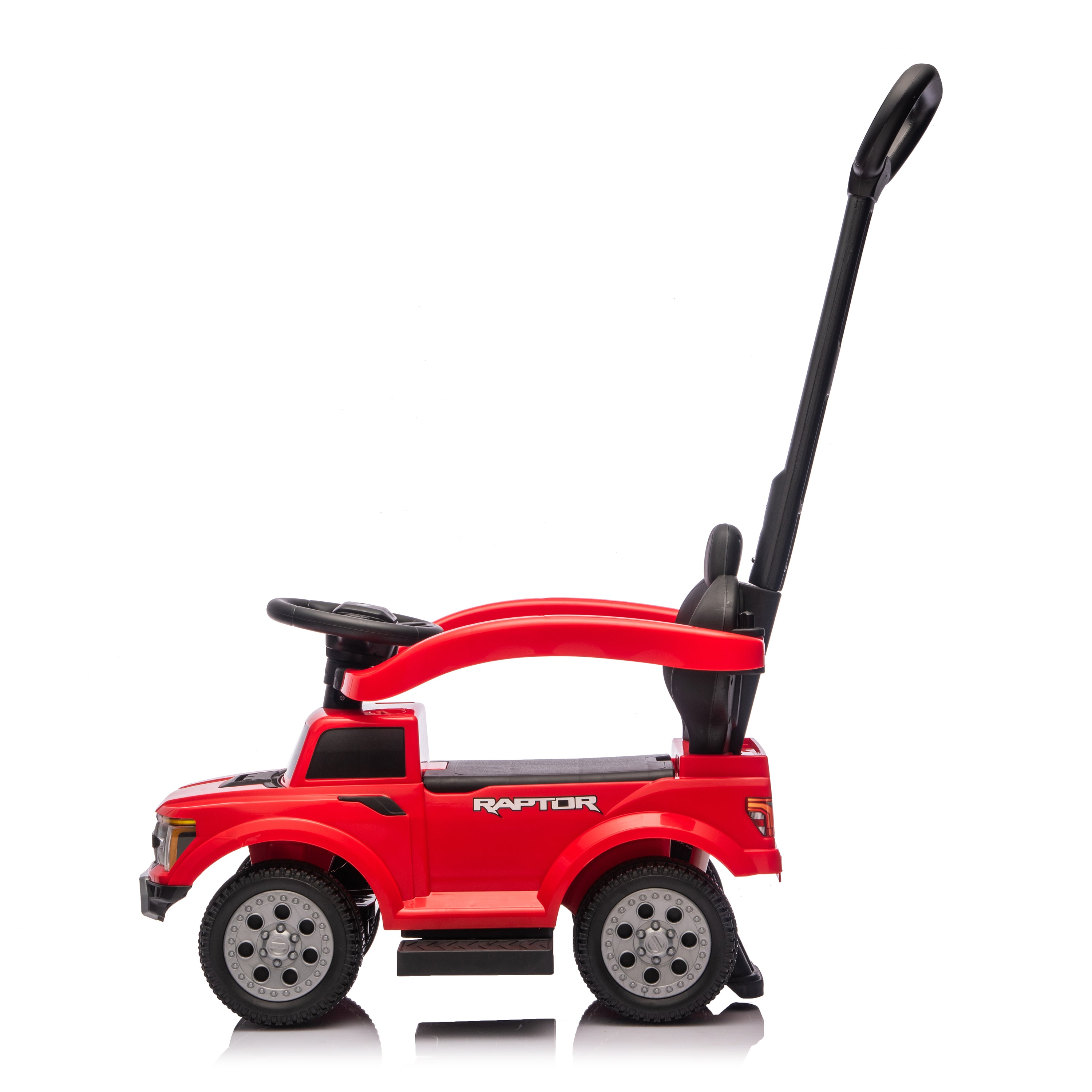  Freddo -  Ford Raptor 3-in-1 Push Ride On Toy Car - Red -  Outdoor