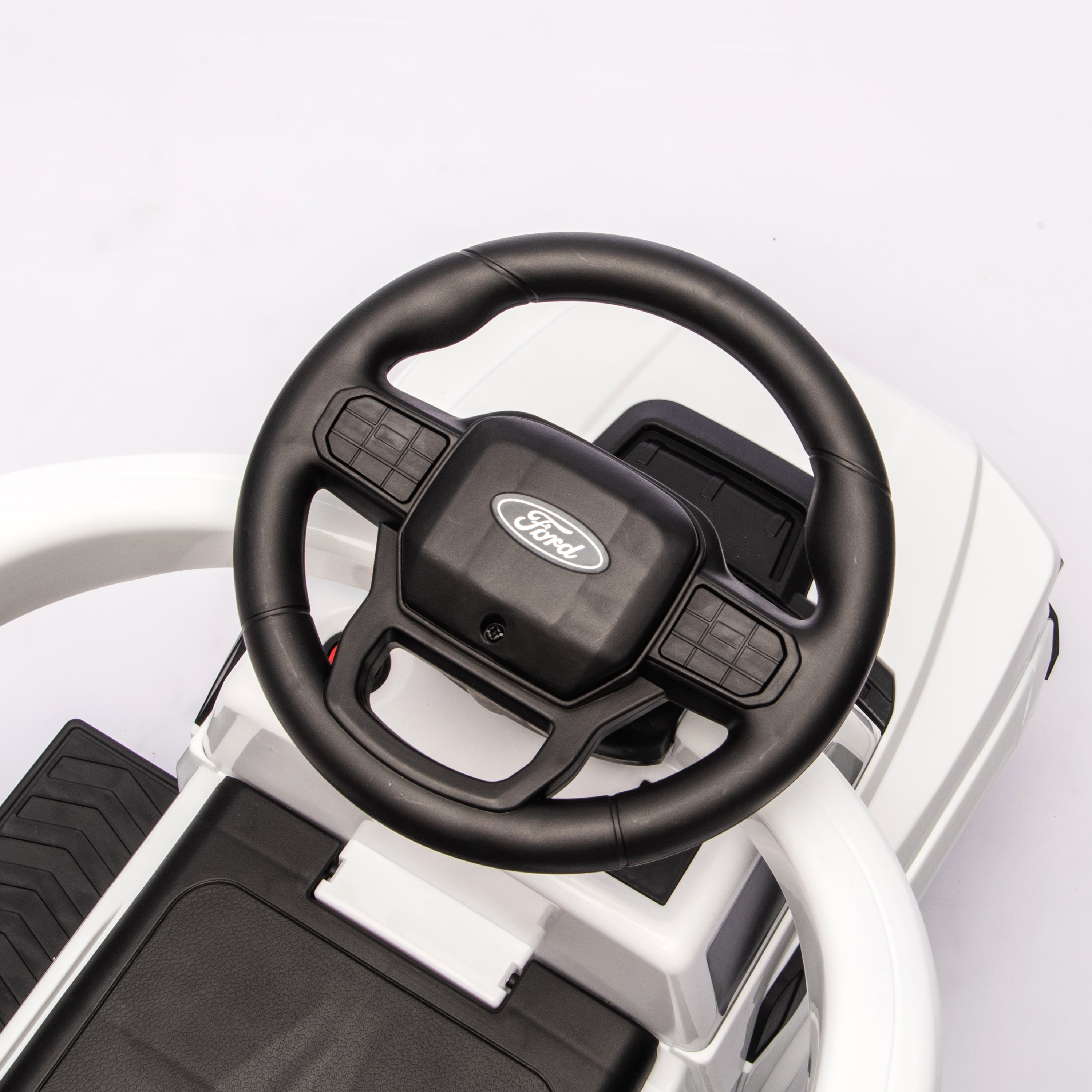 Freddo -  Ford Raptor 3-in-1 Push Ride On Toy Car - White -  Outdoor