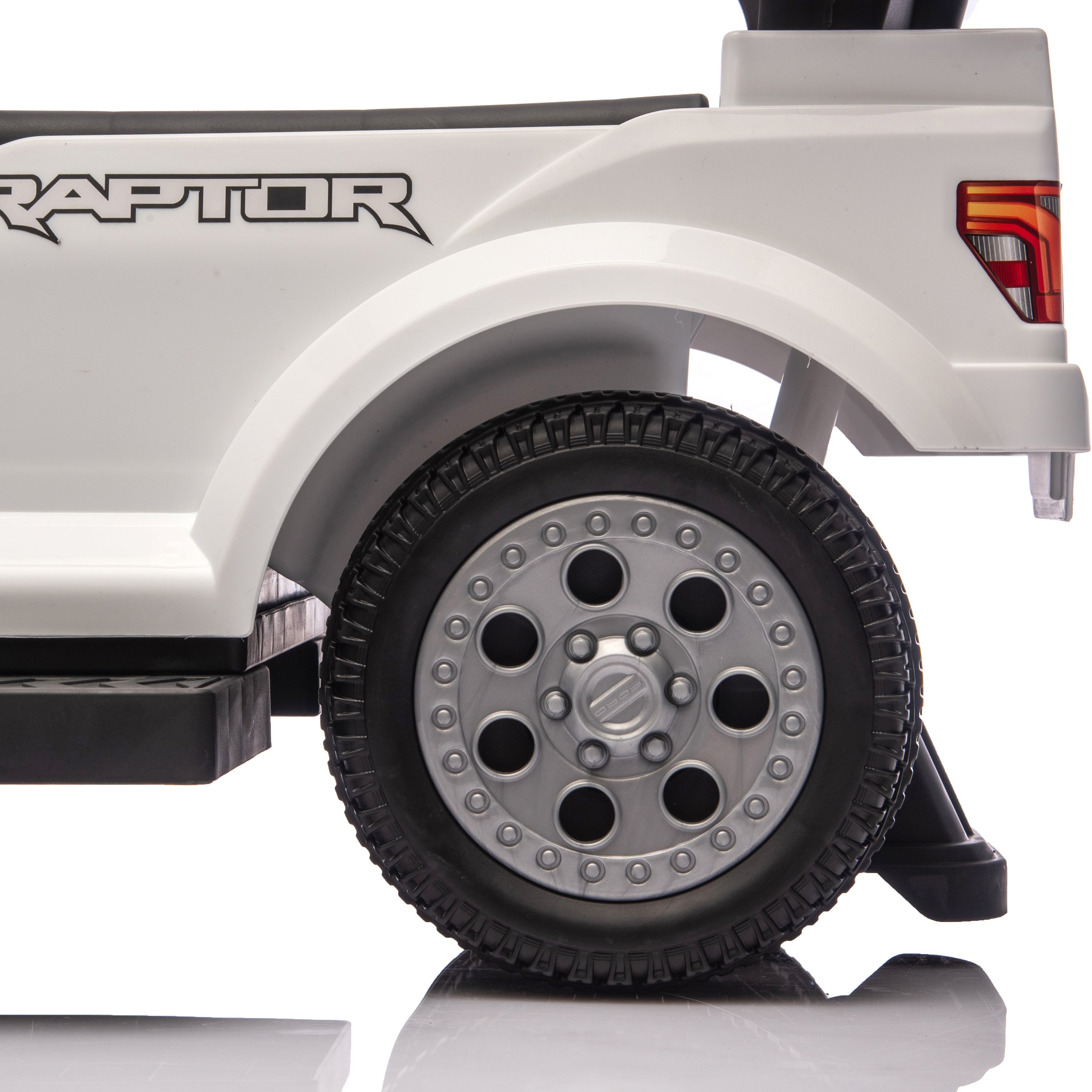  Freddo -  Ford Raptor 3-in-1 Push Ride On Toy Car - White -  Outdoor
