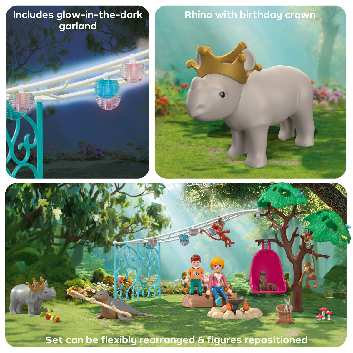  Playmobil -  Forest Birthday Party Fun Playset -  Preschool