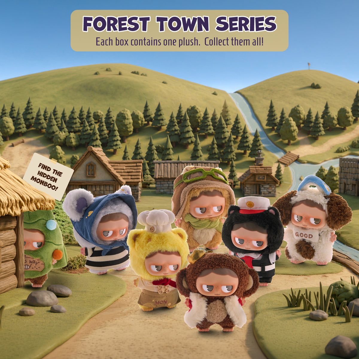 Battat Blind Boxes -  Forest Town Series Plush Blind Box -  Collectibles