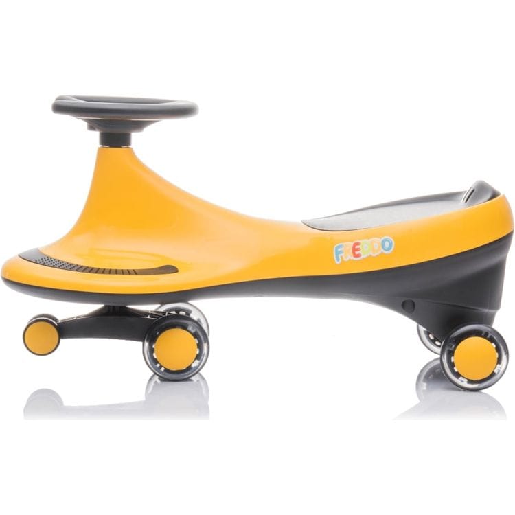  Freddo -  Freddo Toys Swing Car with Flashing Wheels - Yellow -  Outdoor