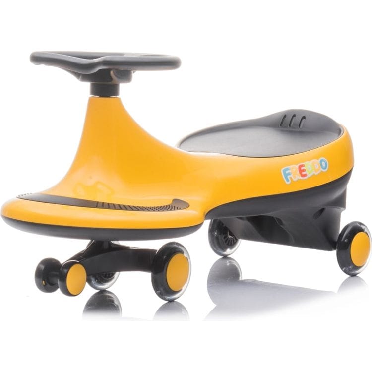  Freddo -  Freddo Toys Swing Car with Flashing Wheels - Yellow -  Outdoor
