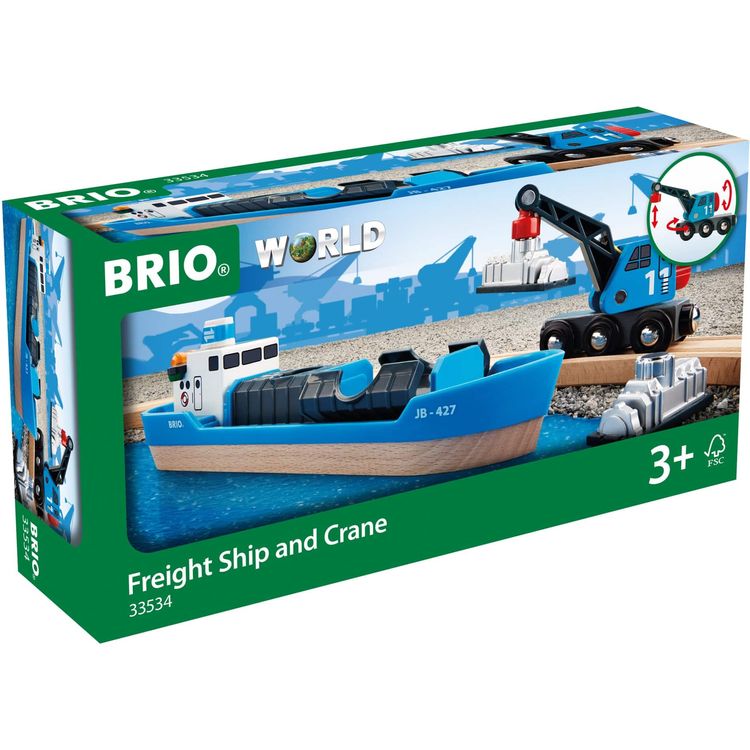  Brio -  Freight Ship and Crane -  Preschool