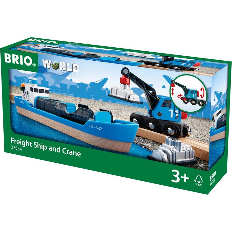  Brio -  Freight Ship and Crane -  Preschool