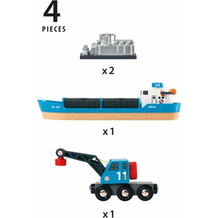  Brio -  Freight Ship and Crane -  Preschool