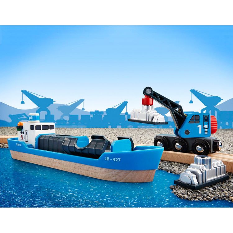  Brio -  Freight Ship and Crane -  Preschool