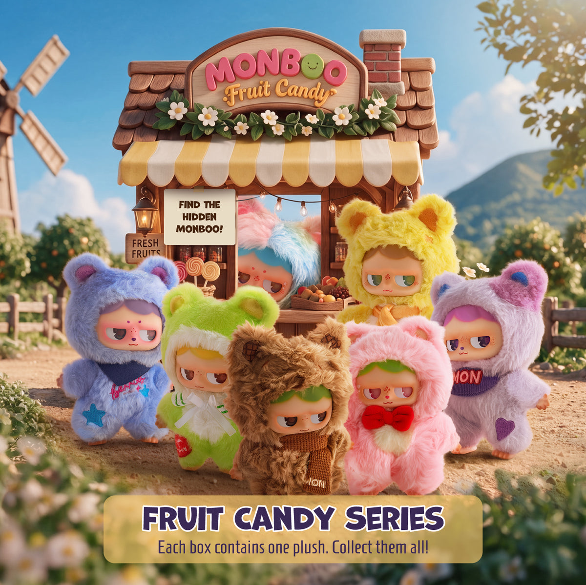 Iconic Drops -  Fruit Candy Plush Blind Box -  Collectibles