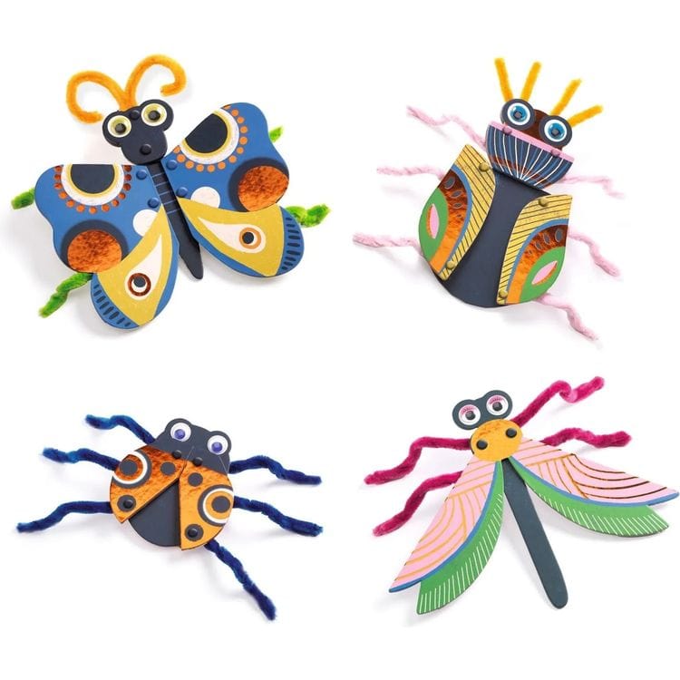  Djeco -  Fuzzy Bugs 3D Collage -  Creativity
