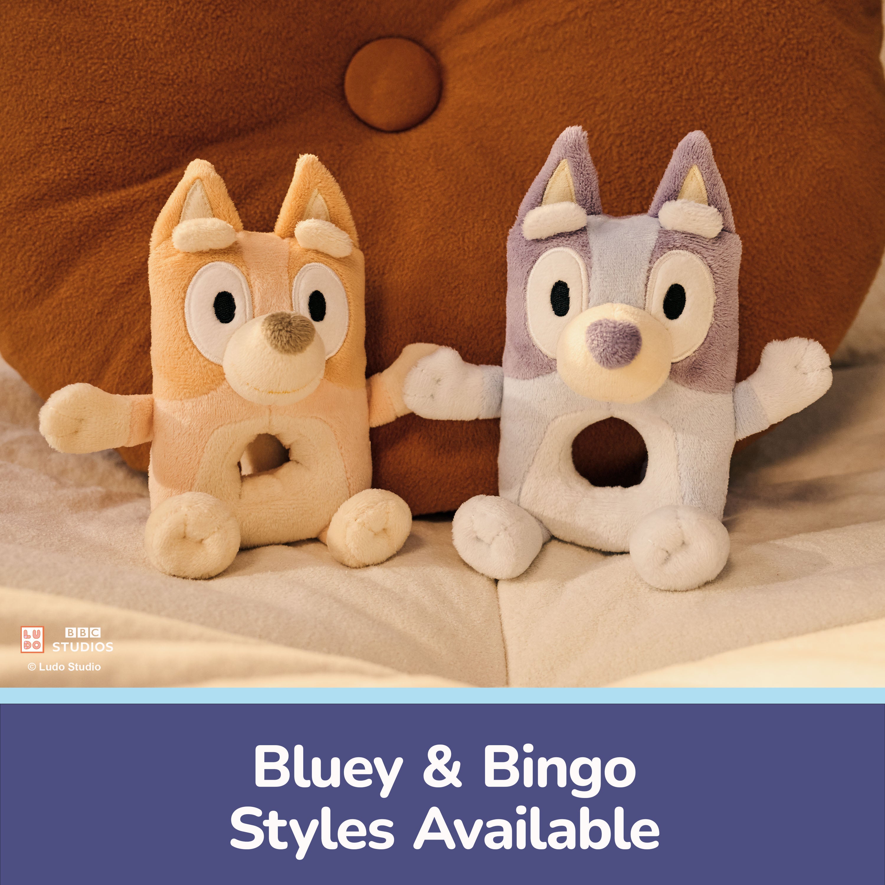  Gund -  GUND Bingo Plush Ring Rattle - 6” -  World Of Bluey