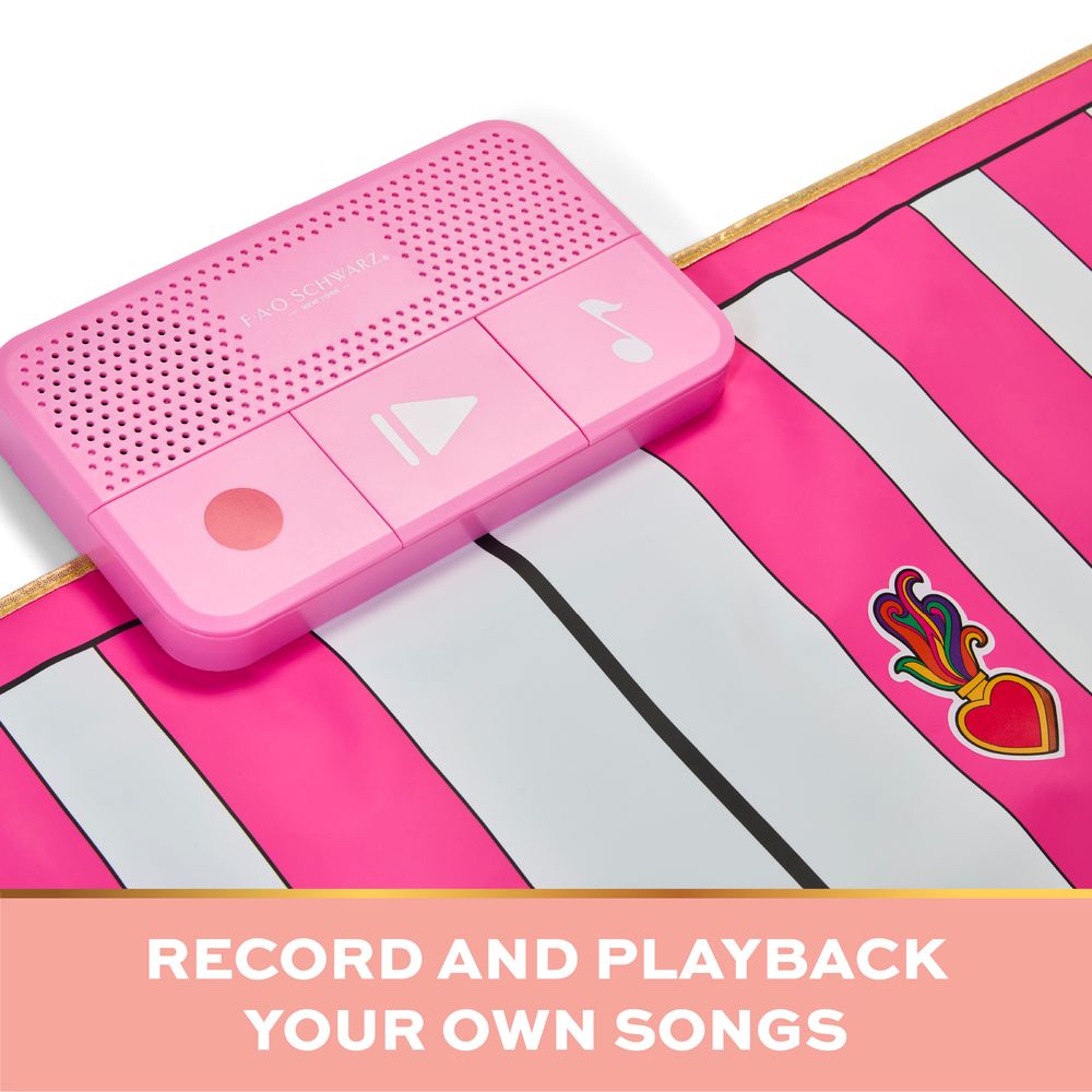  FAO Schwarz -  Giant Dance-On Piano Pink - Compose Your Own Music -  Music