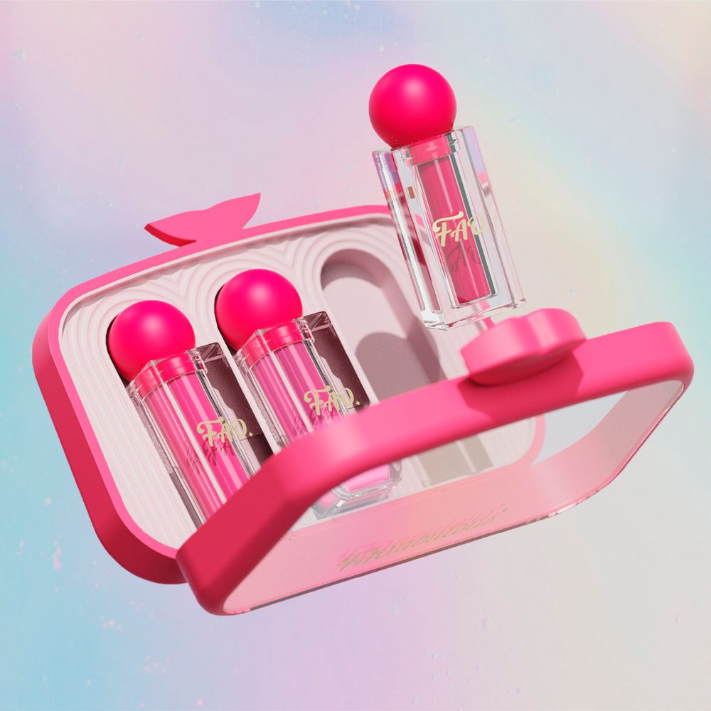  FAO Schwarz -  Glimmer & Glam 4‑Piece Lipstick Set -  Fashion Activity and Roleplay