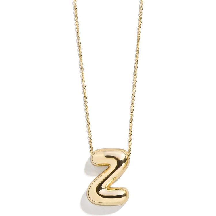  Minibar by BaubleBar -  Gold Bubble Initial Necklace - Z -  Trend Accessories