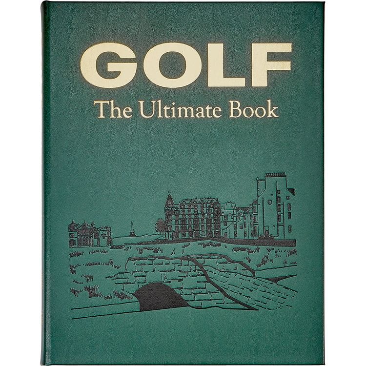  Graphic Image -  "Golf: The Ultimate Book" in Green Bonded Leather -  Books