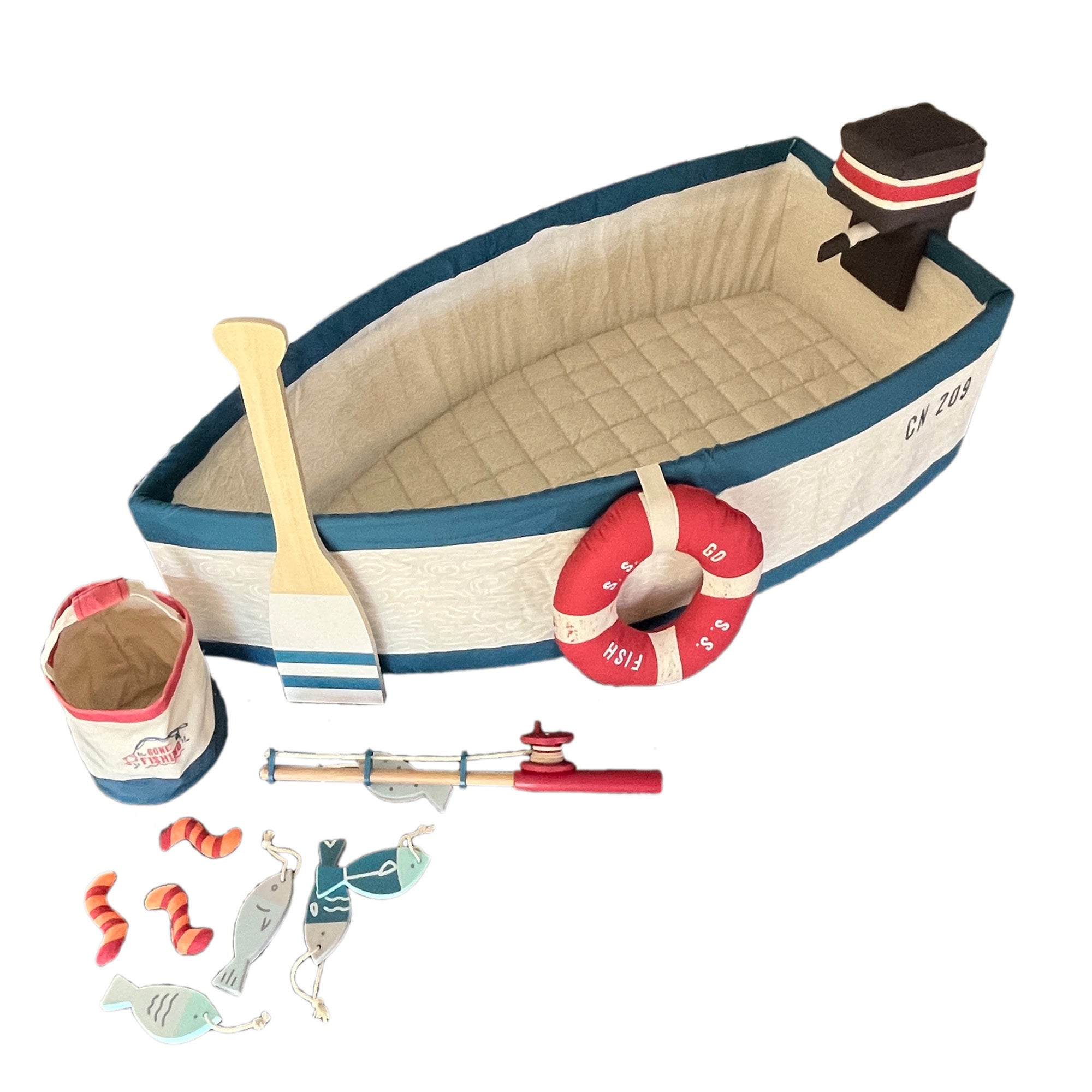  Wonder & Wise -  Gone Fishing Activity Boat -  Preschool