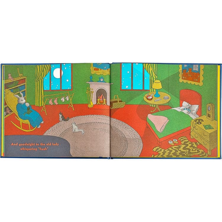  Graphic Image -  "Goodnight Moon" Book in Blue Bonded Leather -  Books