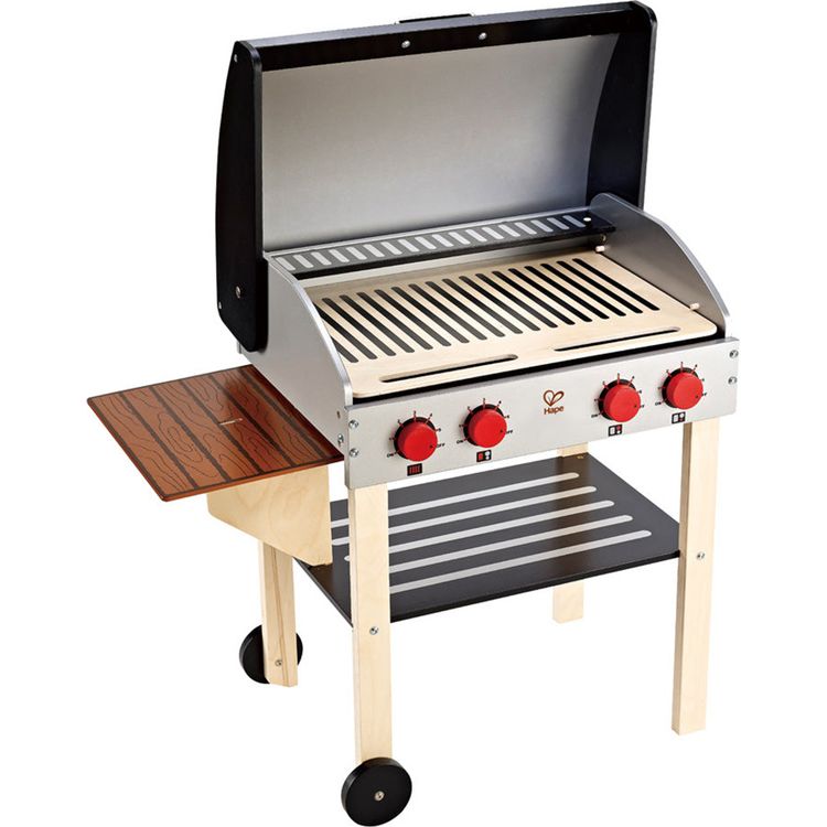  Hape -  Gourmet Pretend Play Grill with Food Accessories -  Preschool