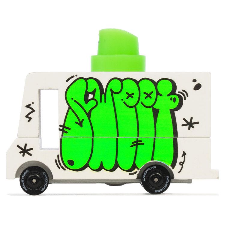  Candylab -  Green Graffiti Van Toy Car -  Vehicles