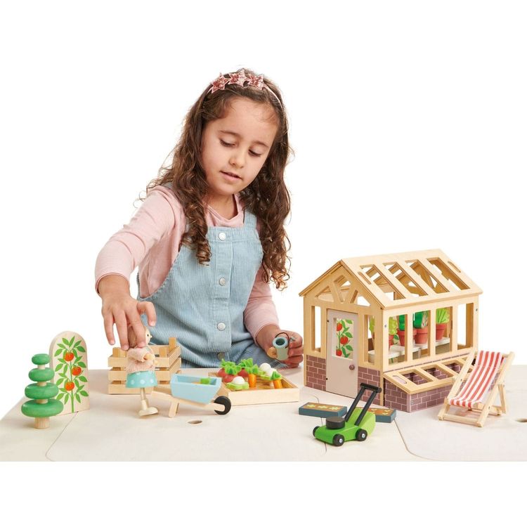  Tender Leaf Toys -  Greenhouse and Garden Set -  Preschool