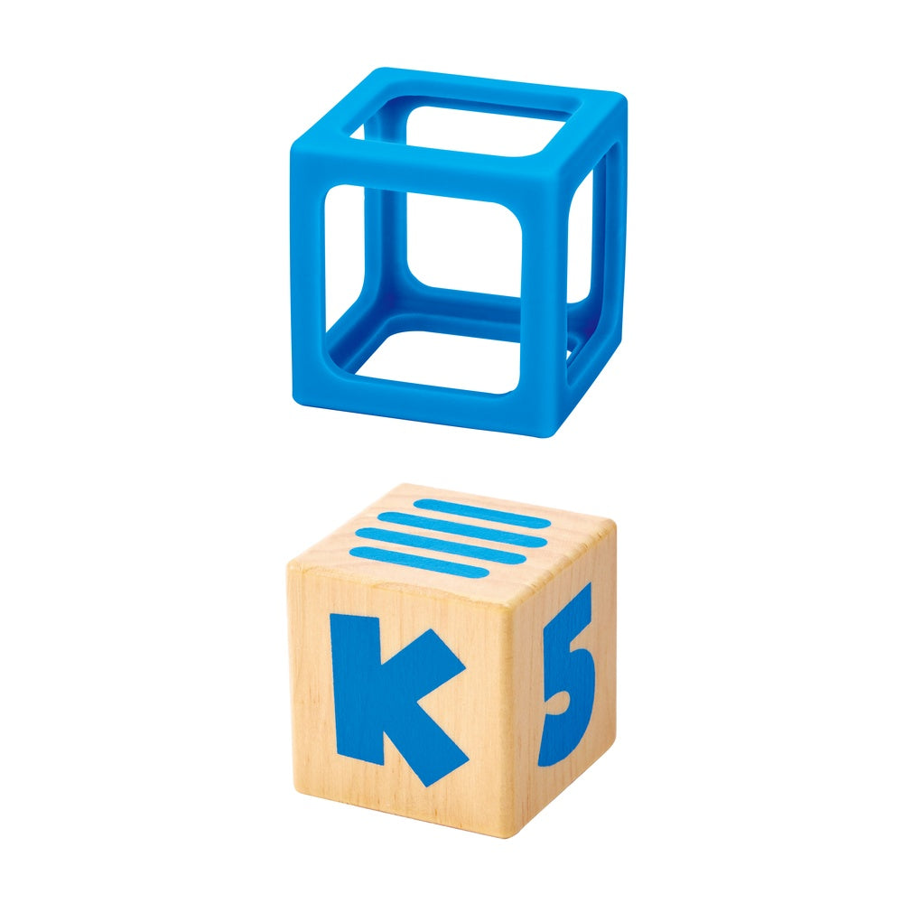 Hape -  Grip-n-Stack Silicone & Wood Blocks -  Preschool