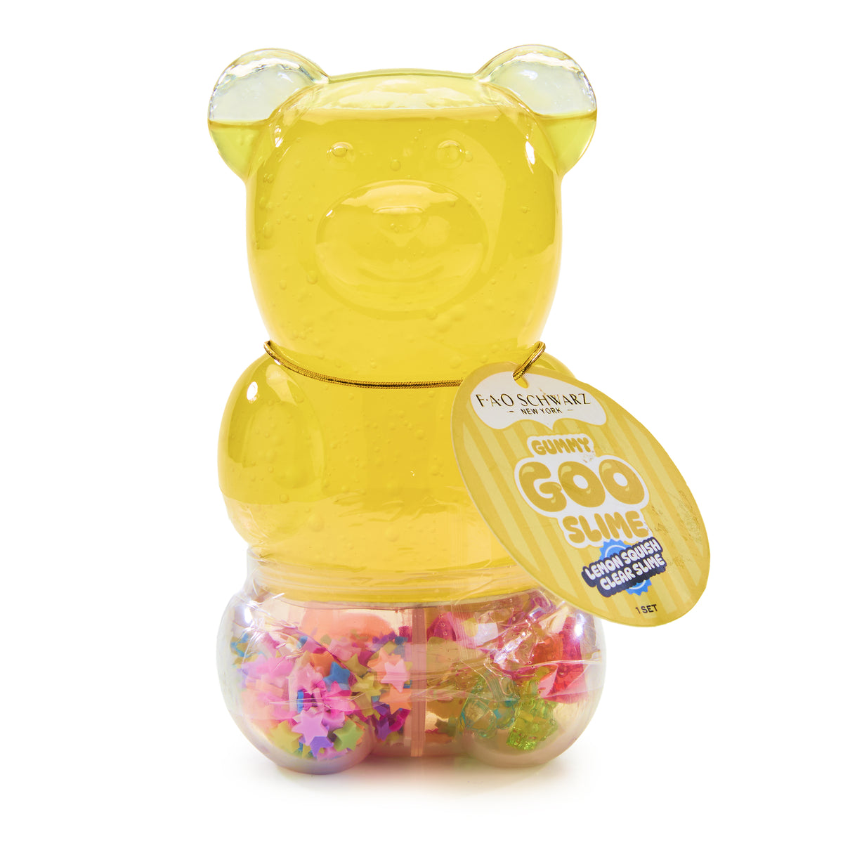 FAO Schwarz -  Gummy Goo Slime – Lemon Squish Clear Slime -  Creativity