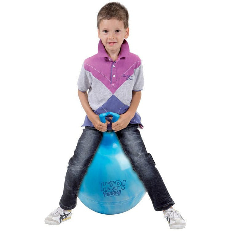  Gymnic® -  Gymnic Hop 45 - 18 inch Hop Ball Swirl Blue -  Preschool