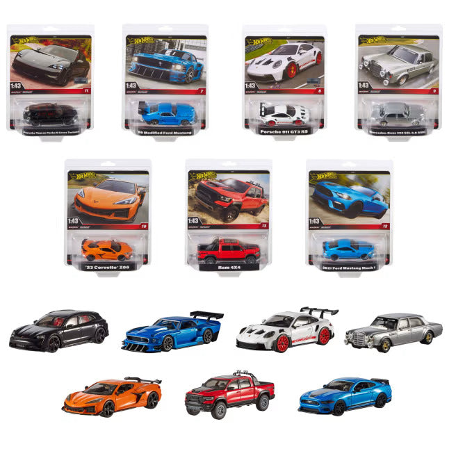 Hot Wheels Premium 1:43Rd Scale Collectible Car - Assorted
