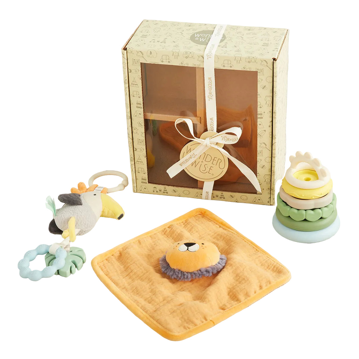 Wonder & Wise -  Hello Baby 3-6 Month Gift Set -  Infants
