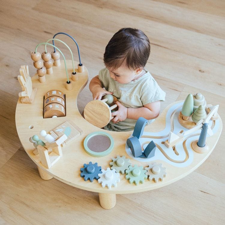  Wonder & Wise -  Hi-Lo Wood Activity Table -  Infants