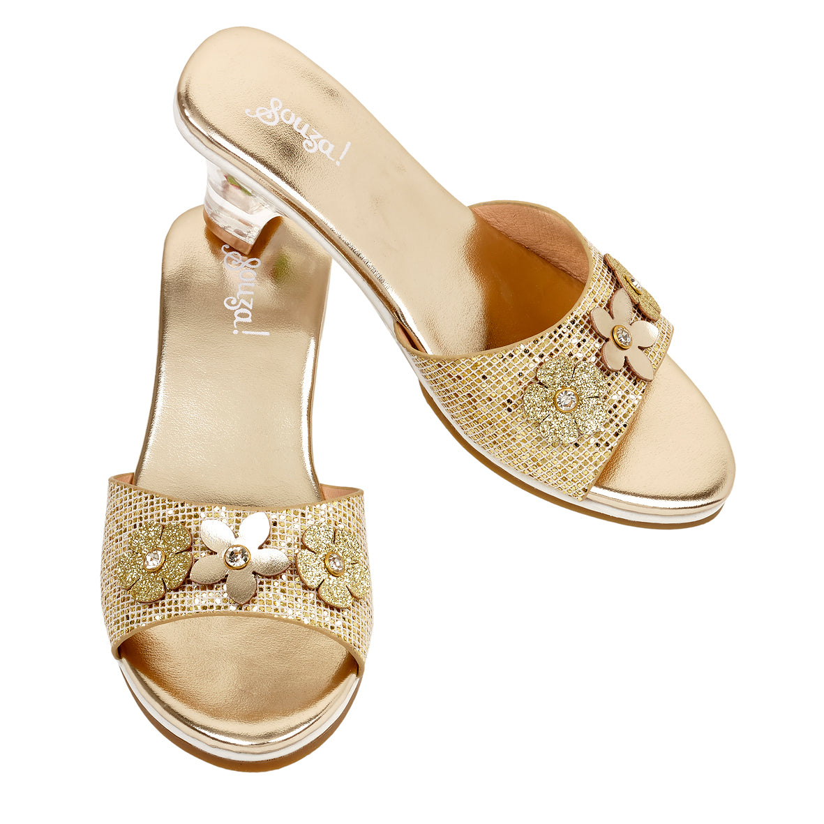  Souza -  High-Heel Ellina Slipper (Gold) - Size 8-9 -  Dress up