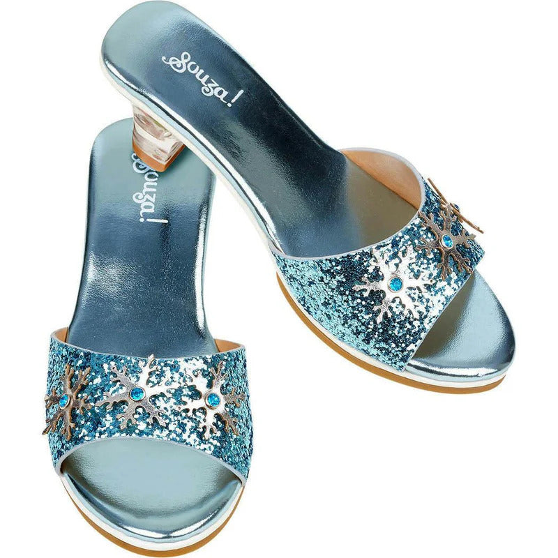  Souza -  High-Heel Ice Queen Slipper (Blue) - Size 10-11 -  Dress up