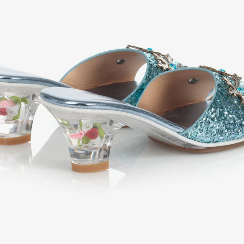  Souza -  High-Heel Ice Queen Slipper (Blue) - Size 12-13 -  Dress up
