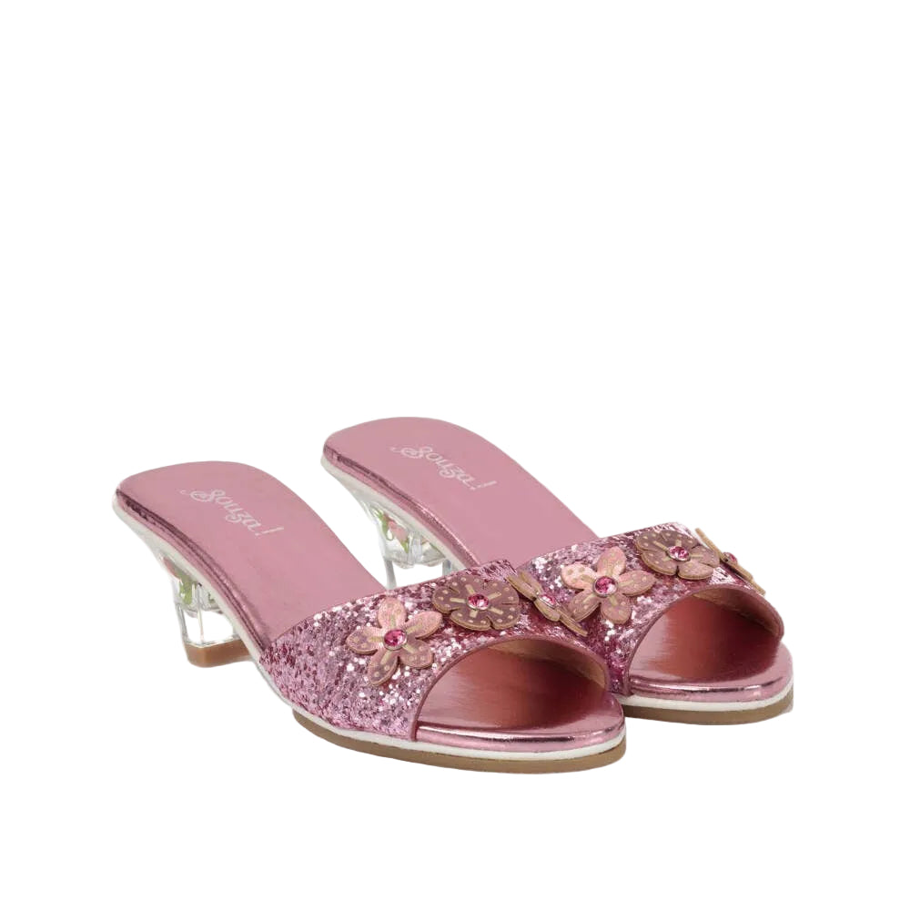  Souza -  High-Heel Mariona Slipper (Pink) - Size 10-11 -  Dress up