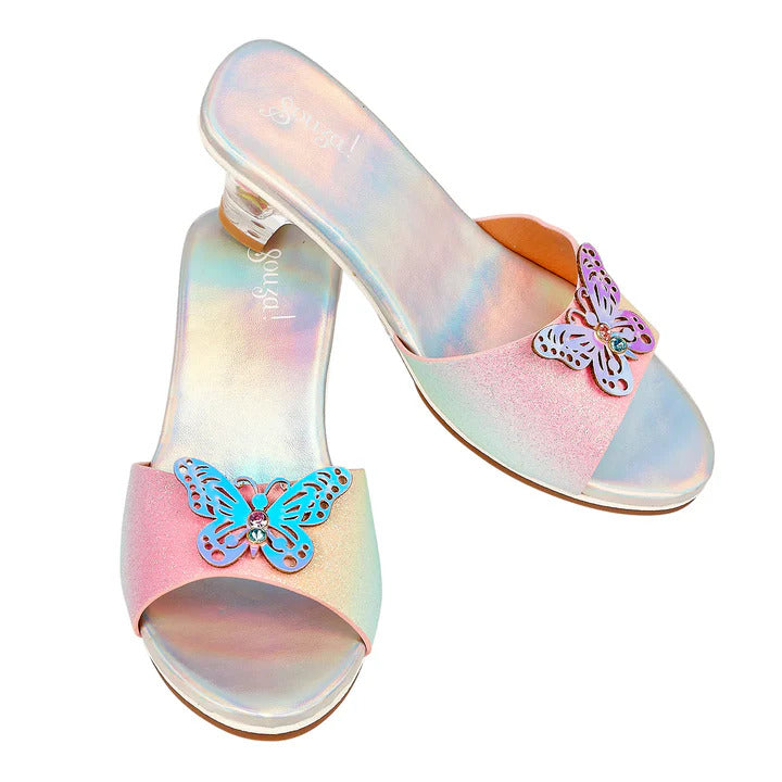  Souza -  High-Heel Ophelie Slipper (Rainbow Butterfly) - Size 12-13 -  Dress up