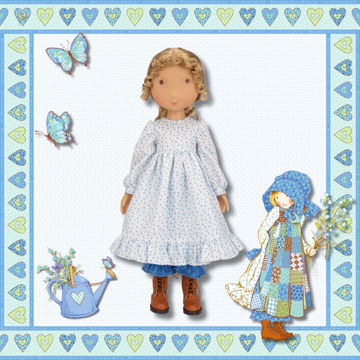  Ruby Red Fashion Friends -  Holly Hobbie - Blue Girl Dollset -  Dolls