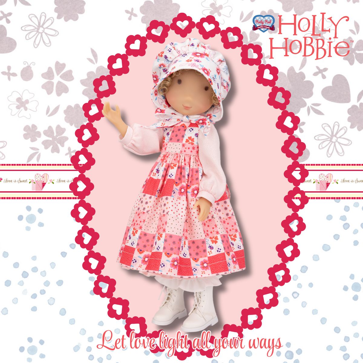  Ruby Red Fashion Friends -  Holly Hobbie - Pink Girl Dollset -  Dolls