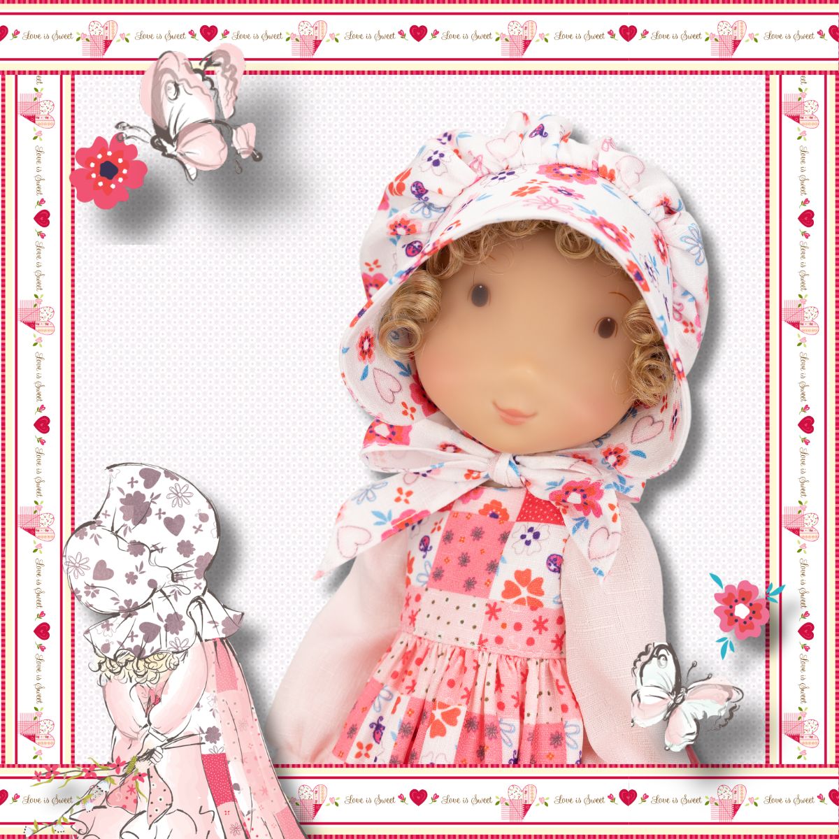 Holly Hobbie - Pink Girl Dollset | Ruby Red Fashion Friends