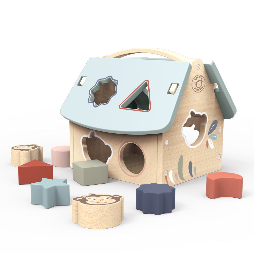  Speedy Monkey -  House Shape Sorter -  Infants