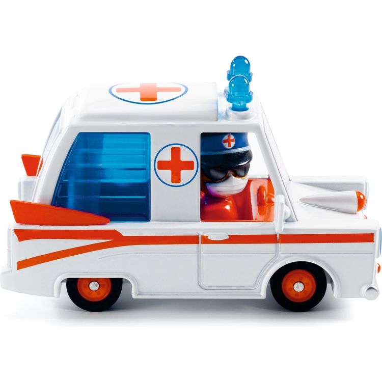  Djeco -  Hurry Ambulance Crazy Motors Car Toy -  Vehicles
