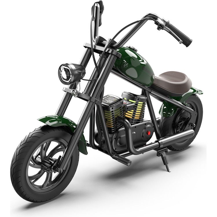 Hyper Gogo Challenger 12 Plus Kids Motorcycle - Green | Hyper GoGo