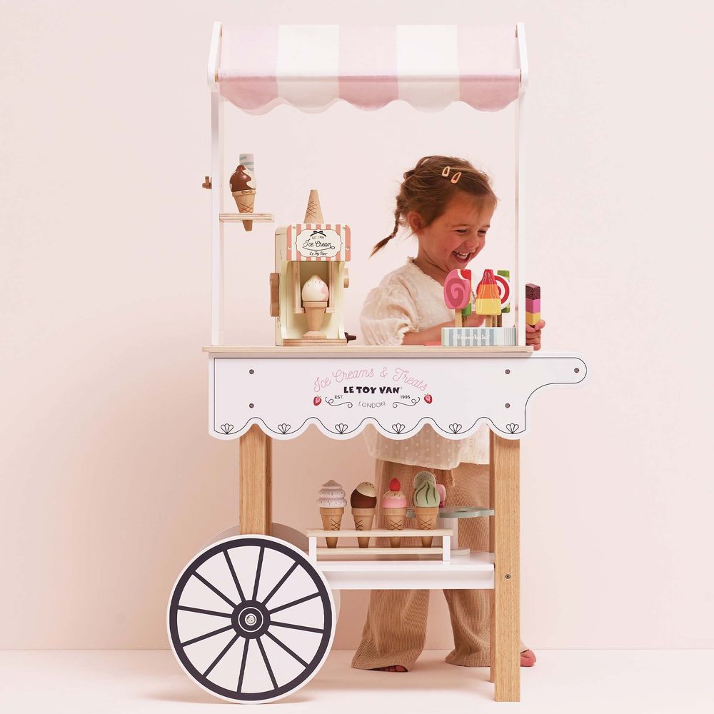  Le Toy Van -  Ice Cream Trolley Market Stall -  Preschool