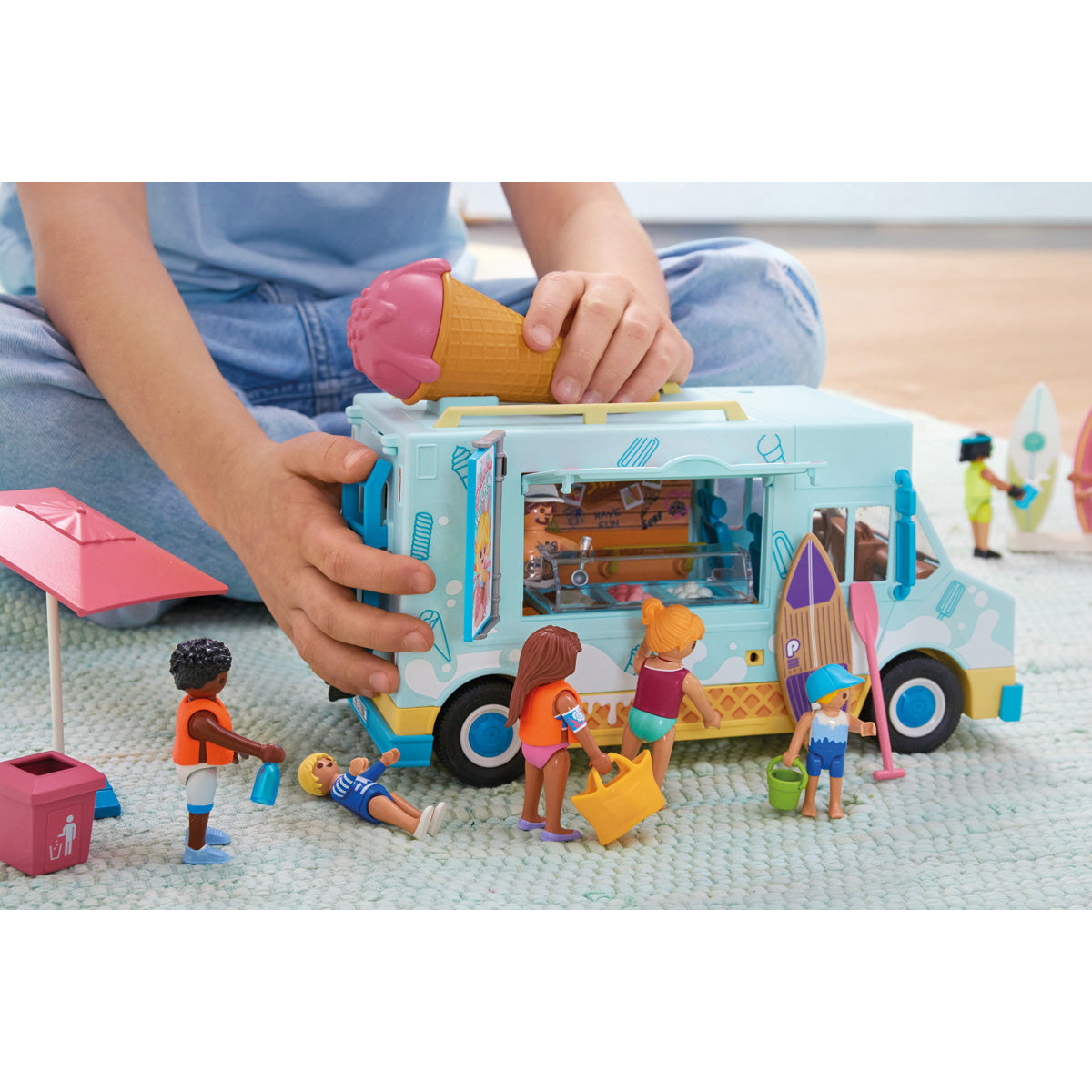  Playmobil -  Ice Cream Truck with Surf Shop Playset -  Preschool