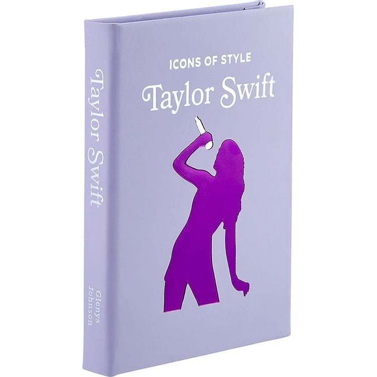  Graphic Image -  "Icons of Style: Taylor Swift" Book in Lilac Bonded Leather -  Books