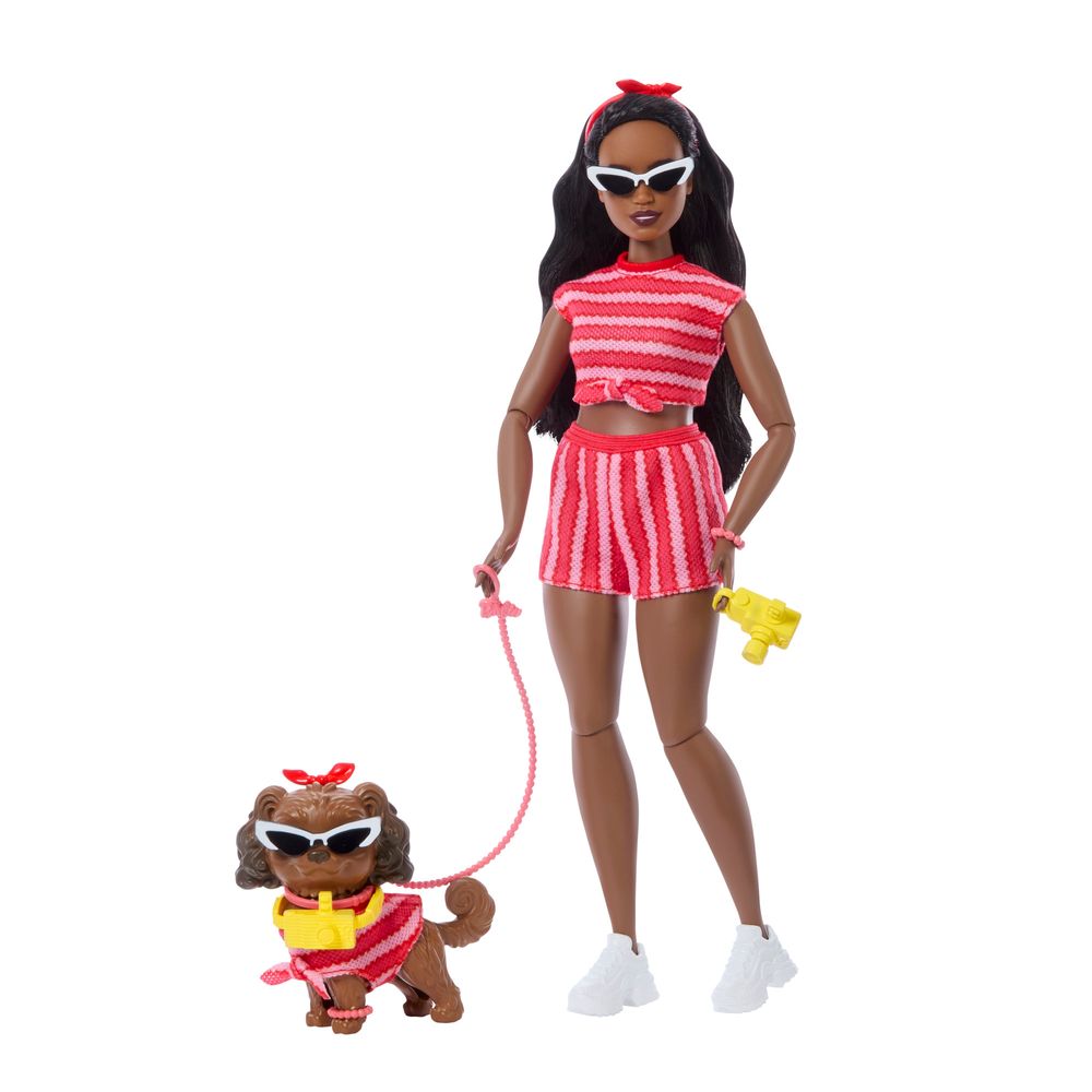 Barbie Twinning Looks Doll and Accessories - Dark Brown Hair