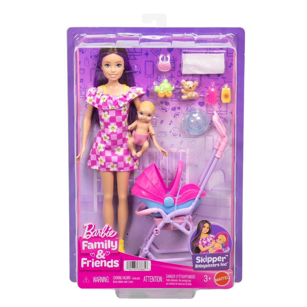 Barbie Skipper Babysitters Inc. Stroller Playset